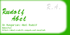 rudolf abel business card